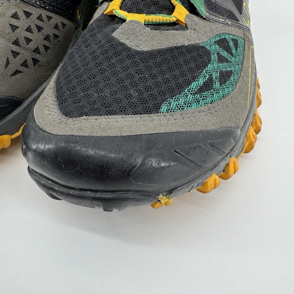 LA Sportiva Bushido Shoes Trail Running Hiking Green/Yellow Mens Sz 13 - Picture 16 of 16